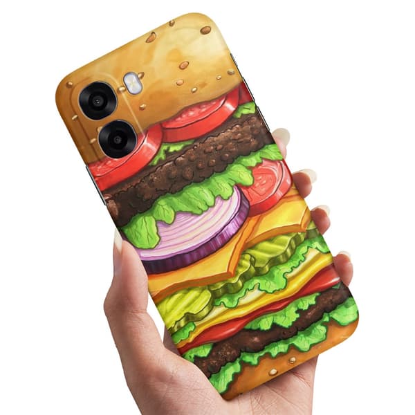 Cover / Mobilcover til Oppo A6x 5G - Hamburger