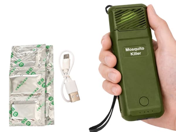 Myggmedel USB portabel med refill Grön