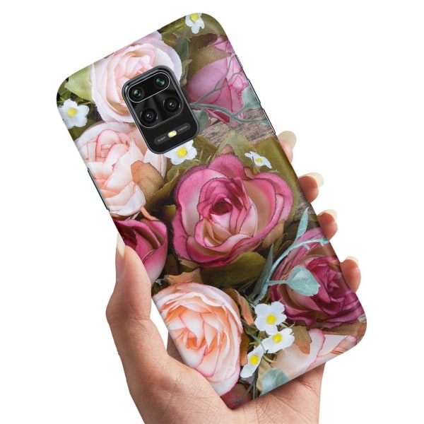 Xiaomi Redmi Note 9 Pro - Cover/Mobilcover Blomster