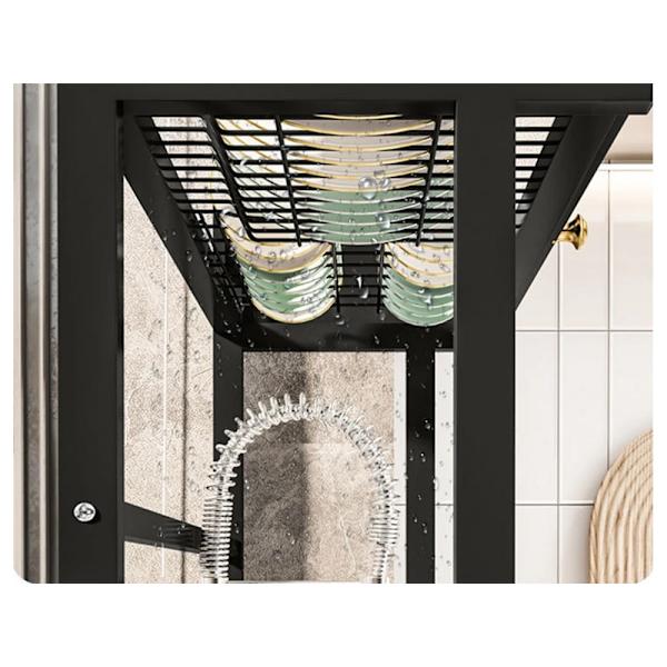 Diskställ 65 cm - Stor droppbricka med tallriksställ