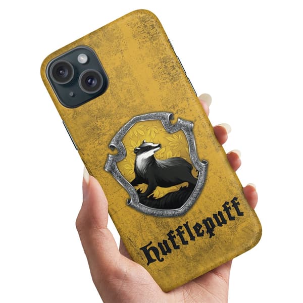 Deksel / Mobildeksel til iPhone 15 - Harry Potter Hufflepuff