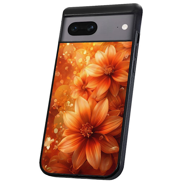 Google Pixel 7 - Deksel/Mobildeksel Flowers