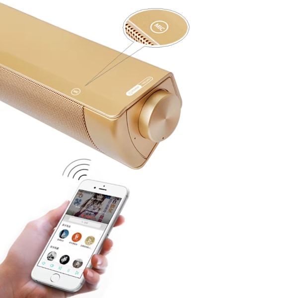 Soundbar LP-S08 Bluetooth Högtalare - Flera färger Guld