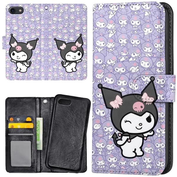 iPhone 16e - Plånboksfodral/Skal Kuromi Kitty