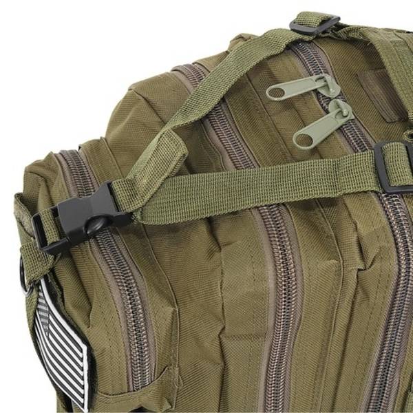 Militärväska / Ryggsäck i Nylon - 26 Liter Grön