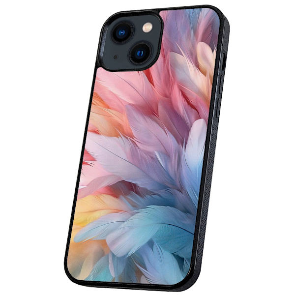 iPhone 14/15 Plus - Deksel/Mobildeksel Feathers