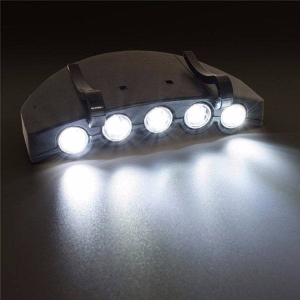 LED Huvudlampa / Pannlampa för Keps Svart