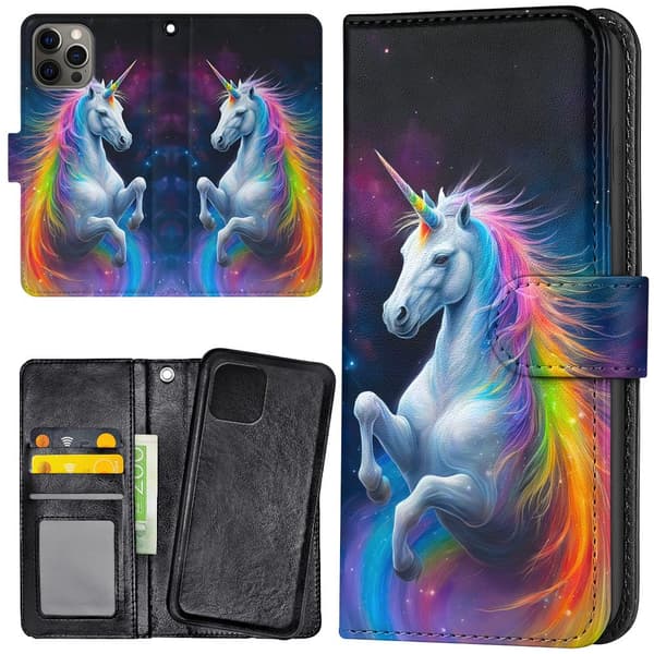 iPhone 15 Pro - Lommebok Deksel Unicorn