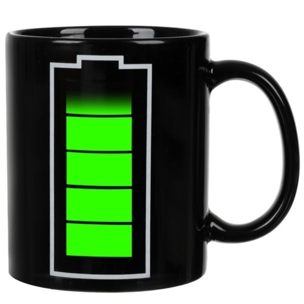 Mugg / Kaffemugg Batteri - Värmekänslig