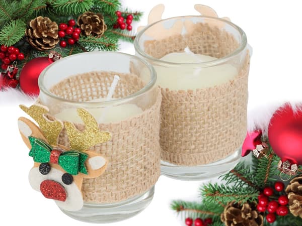 Doftljus i glasljus renjulset 2 st