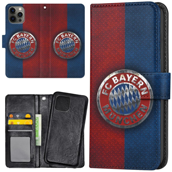 iPhone 12 Pro Max - Plånboksfodral/Skal Bayern München multifärg