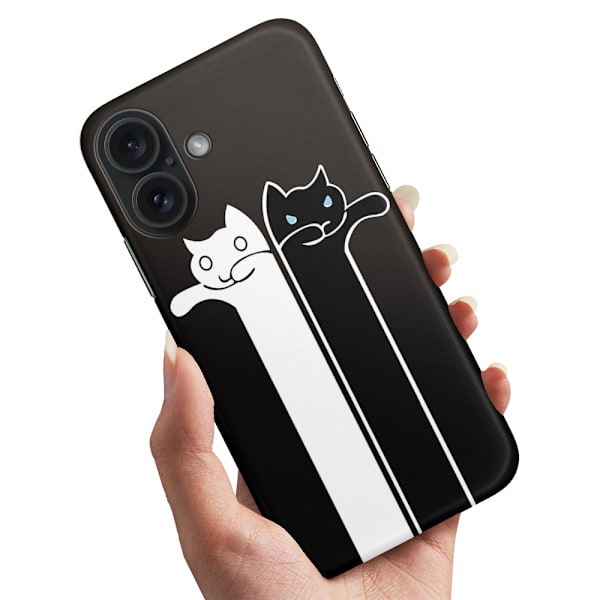 iPhone 16 Plus - Skal/Mobilskal Avlånga Katter