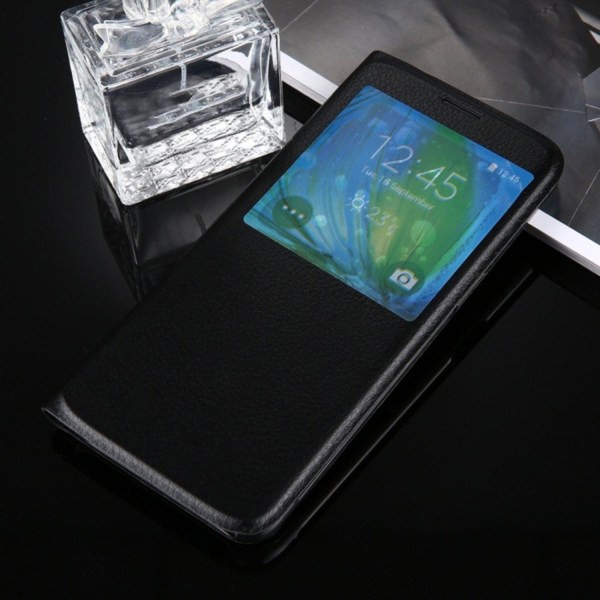 Samsung Galaxy S8 Plus Flip Cover - Lychee (sort) Black