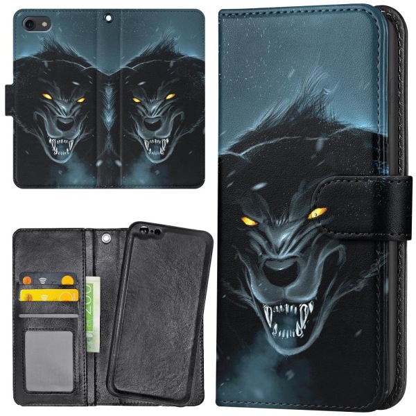 iPhone SE (2020) - Black Wolf mobiltaske
