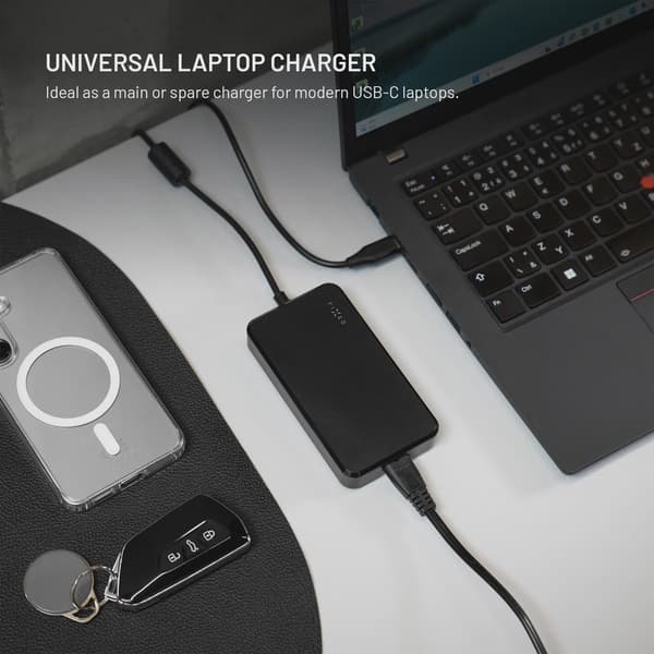 FIXED Super Snabb GaN Laptop Laddare 100W USB-C 3m