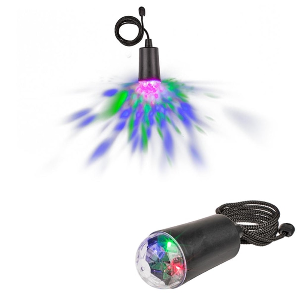 Disco lampe / Farveskiftende LED lampe - Batteridrevet Black