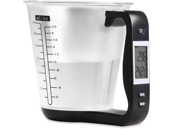 Elektronisk köksvåg LCD digitala precisionsvikter 1kg/1g Black