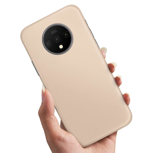 Deksel / Mobildeksel til OnePlus 7T - Beige Beige