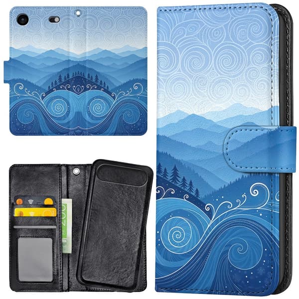 iPhone 17 Air - Lommebok Deksel Blue Hills