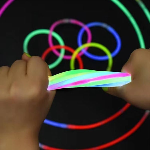 Självlysande Streckgubbe Kit - Glow in the Dark Multicolor