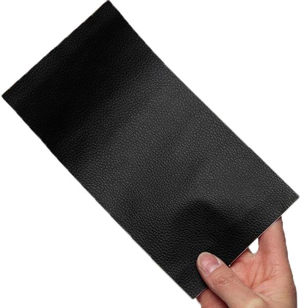 Selvklebende Lærlapp - Lær - 50x100 cm Black