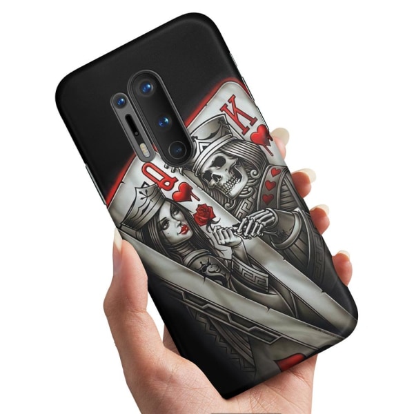 OnePlus 8 Pro - Cover/Mobilcover King Queen Kortspil