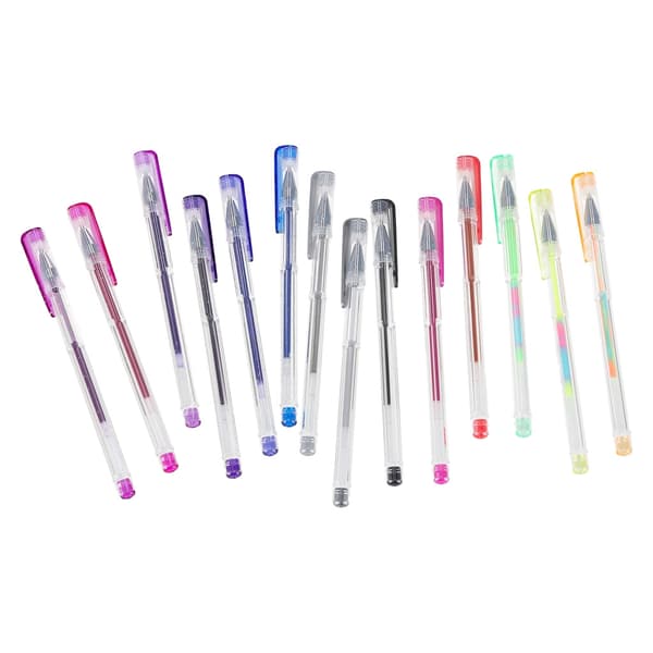 Gelpennor i etui 100 st + 100 lock