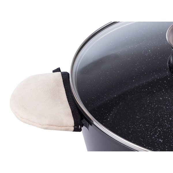 8L Gryta med lock – Non stick beläggning – Induktionshäll