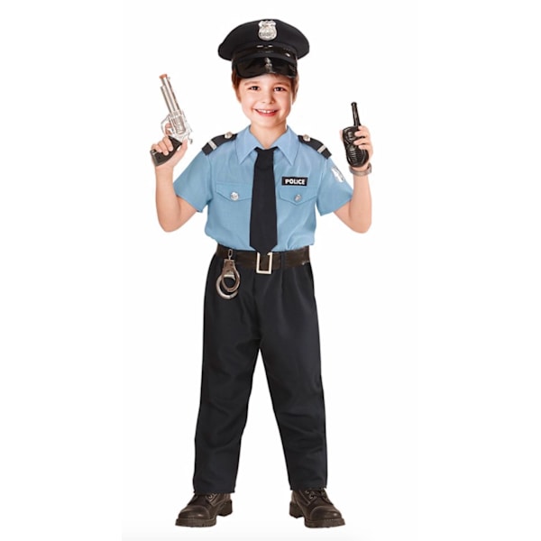 Polis Officer Barn - Maskeraddräkt XL