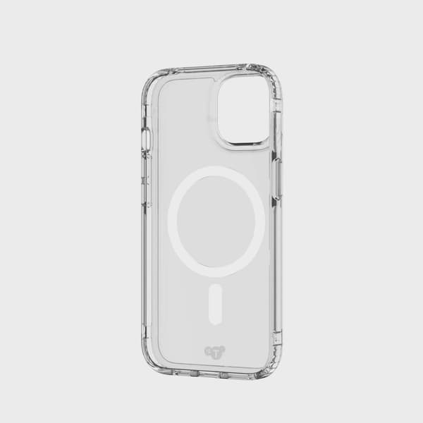 Tech21 Evo Clear MagSafe iPhone 17e/16e/15/14/13 Transparent