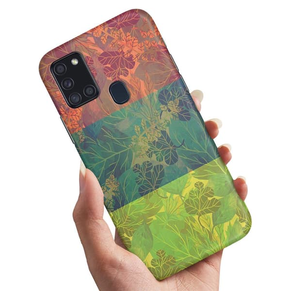Deksel / Mobildeksel til Samsung Galaxy A21s - Løvmønster