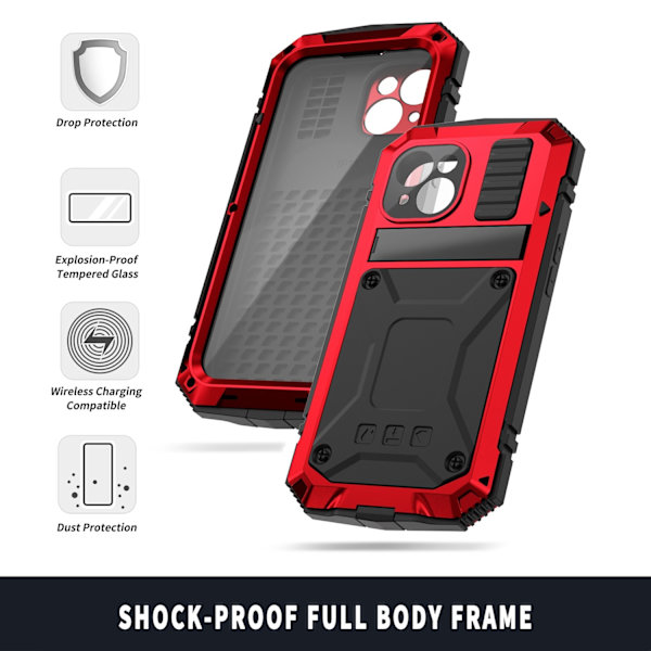 iPhone 15 -sarja - Shockproof Kuori/Puhelinkuori – Vedenpitävä iPhone 15 Plus