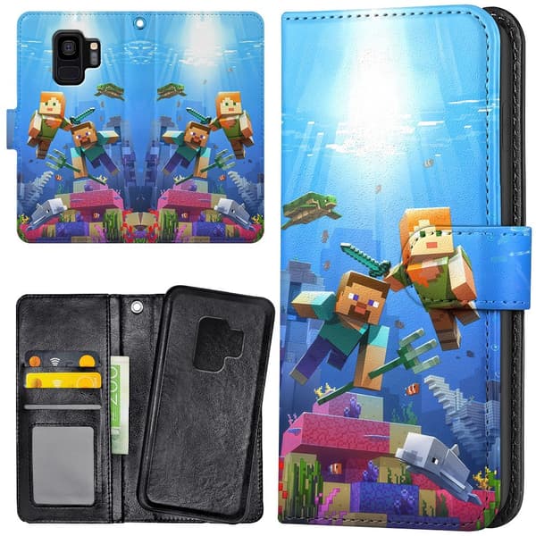 Samsung Galaxy S9 - Lommebok Deksel Minecraft