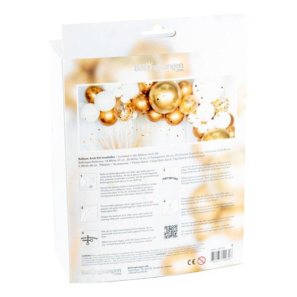 Ballongbåge / Ballongdekoration - Guld/Krom Guld