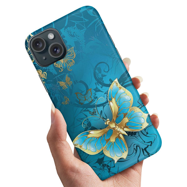 iPhone 15 - Skal/Mobilskal Fjärilar