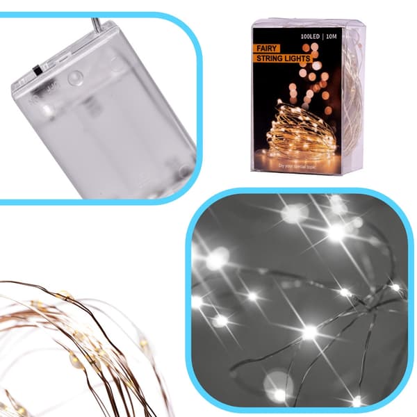 Ljusslinga / LED-slinga - 5m Kallvit