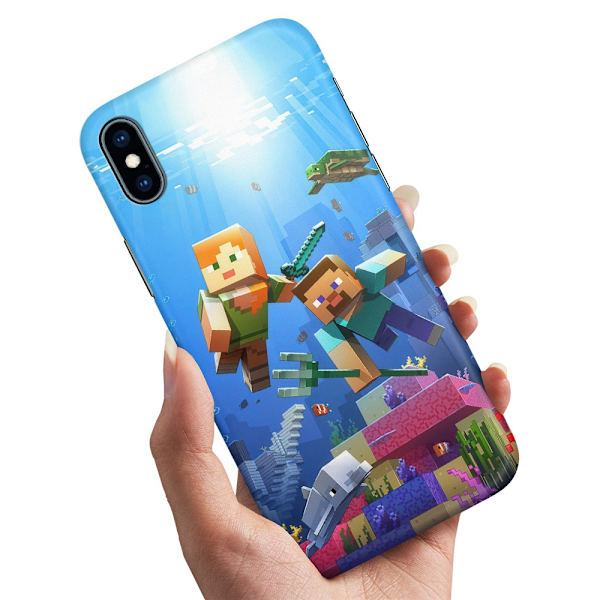 Deksel / Mobildeksel til iPhone XR - Minecraft