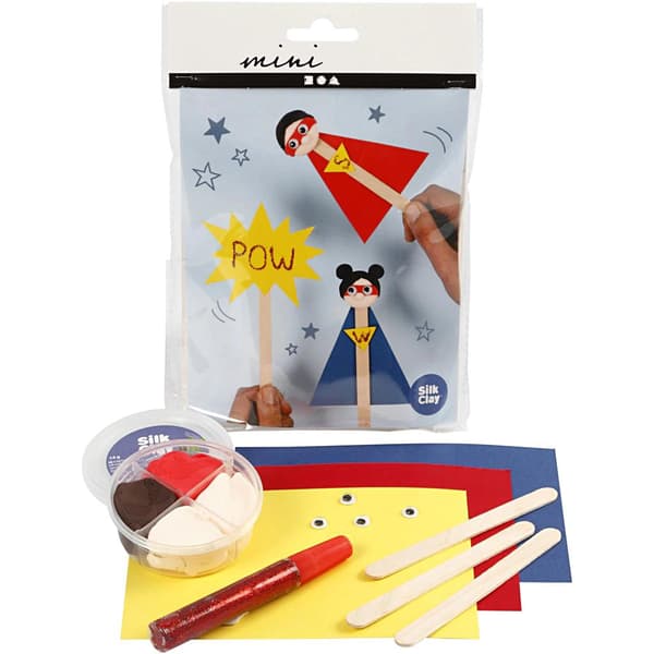 DIY Pyssel Kit - Glasspinnefigurer multifärg