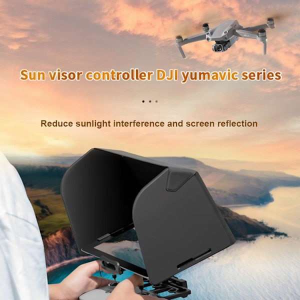 Solbeskyttelse for Skærm- DJI FPV / Mavic / Air / Mini / Phantom Black