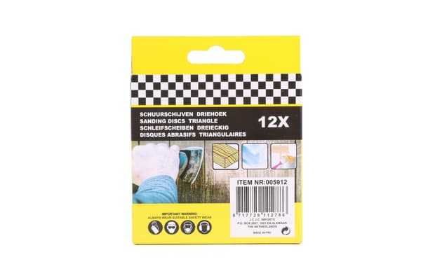 Sliprondeller 12-pack triangel