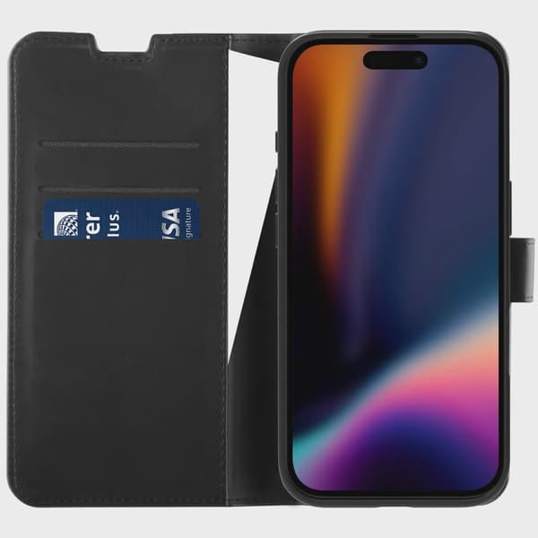 X2O Classic Wallet Plånboksfodral iPhone 16 Svart