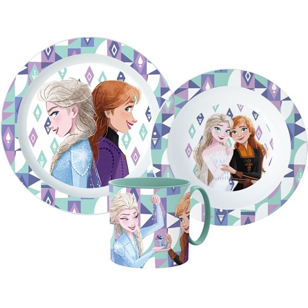 Mikroplasten set med Disney Frost Ismagisk servis, inkluderar en 265 ml mugg