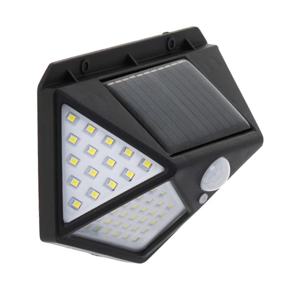 Solcellslampa med rörelse- och skymningssensor 100 LED