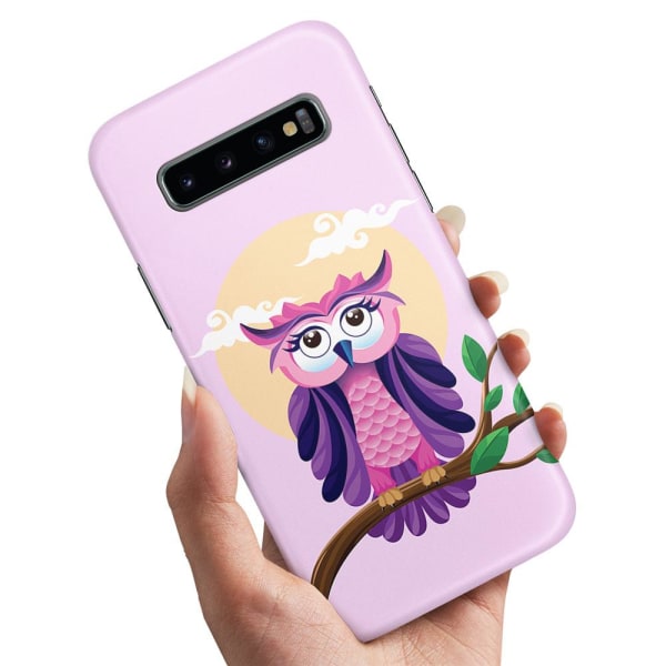 Samsung Galaxy S10 Plus - Kuoret/Suojakuori Kaunis Pöllö