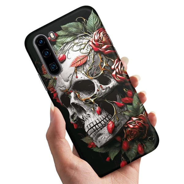Deksel / Mobildeksel til OnePlus Nord - Skull Roses