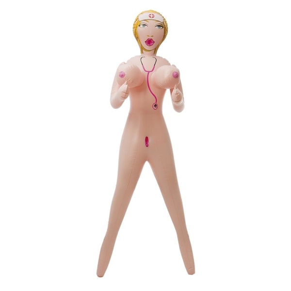 Oppblåsbar Jente / Dukke - Naughty Nurse - 150 cm Beige