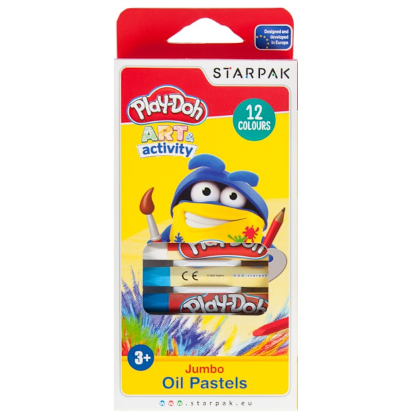 Play-Doh oljepastellkrita i 12 färger
