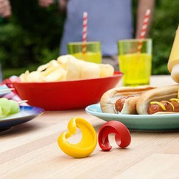 2-Pack - Korv Slicer Spiral - Skär korvar i spiraler multifärg