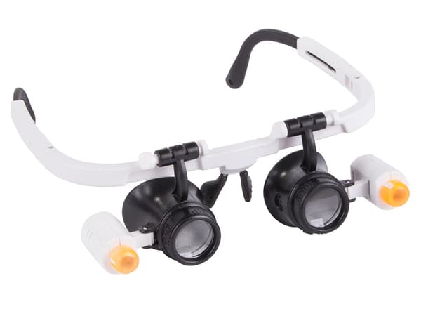 Förstoringsglasögon med LED - 25x