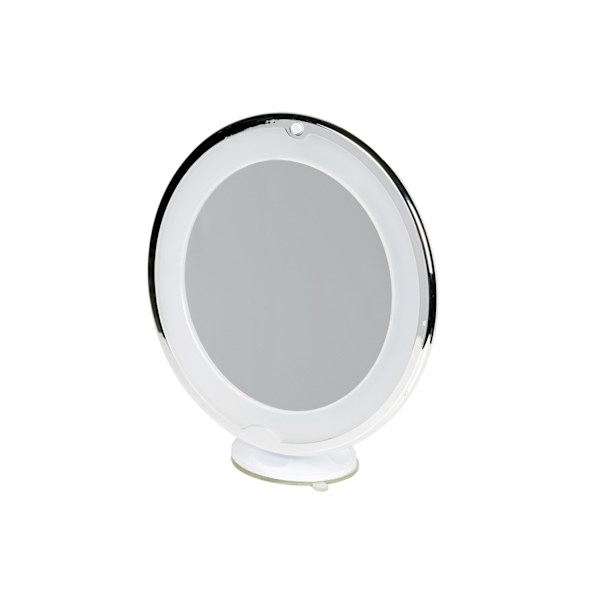 Sminkspegel 21 LED med sugpropp vit